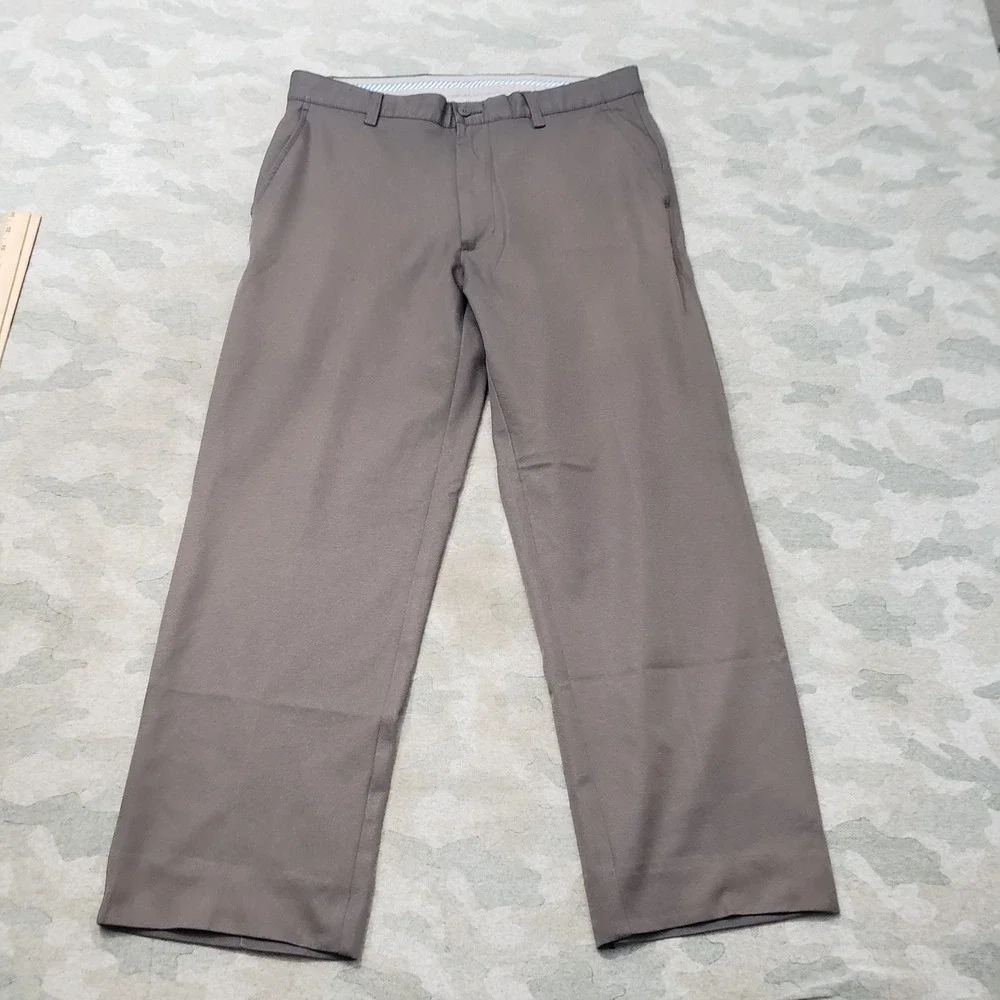 FJ Footjoy Pants Mens 33x30 Gray Pockets Straight Leg Golf Outdoors Sport